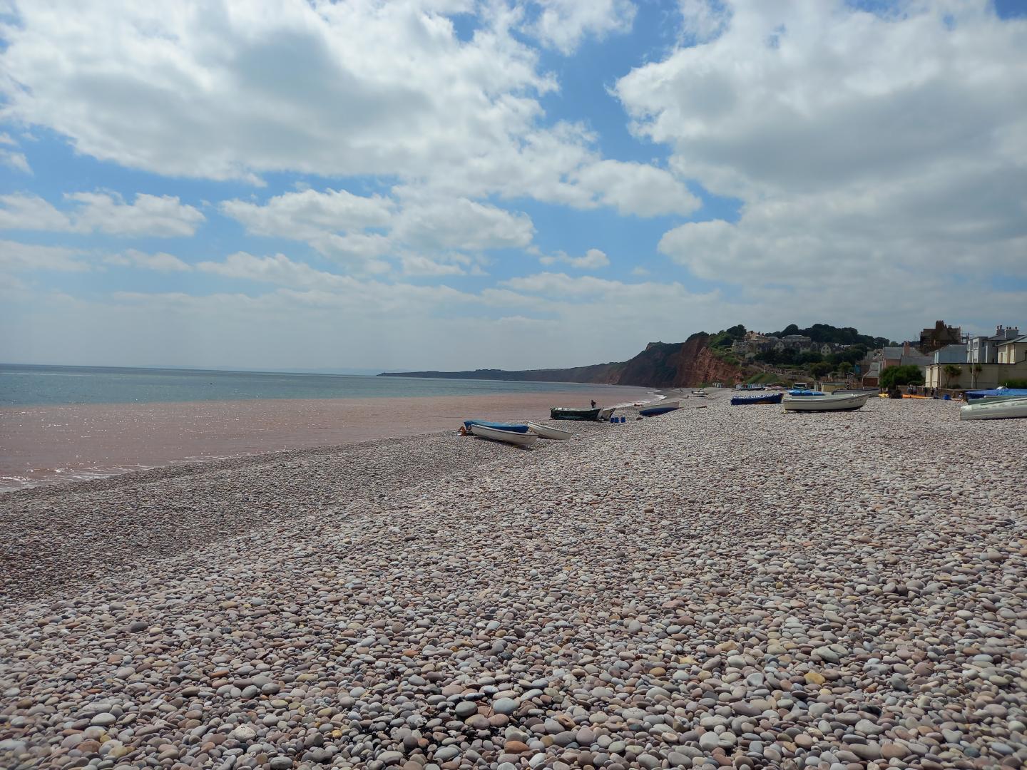Western view from Budleigh beach