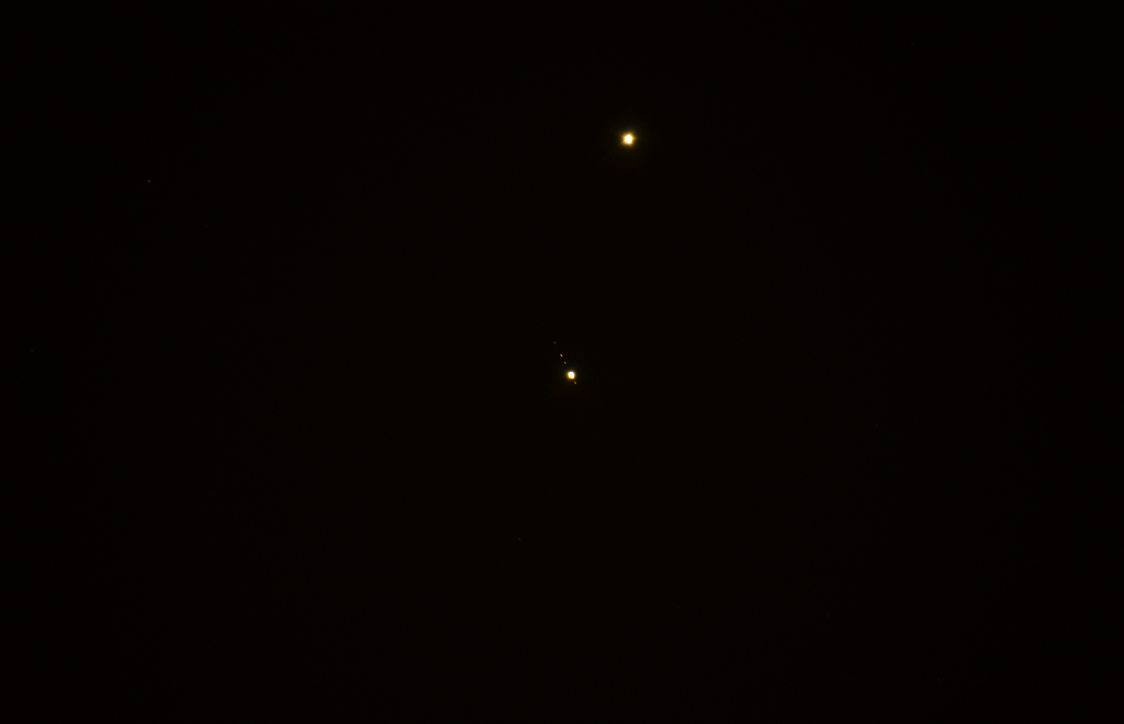 Venus and Jupiter in conjunction
