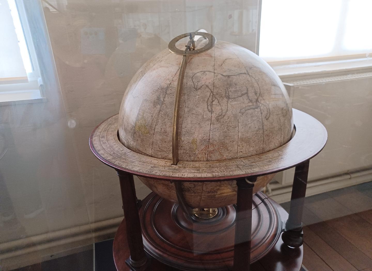 Astronomical globe plotting the position of the stars