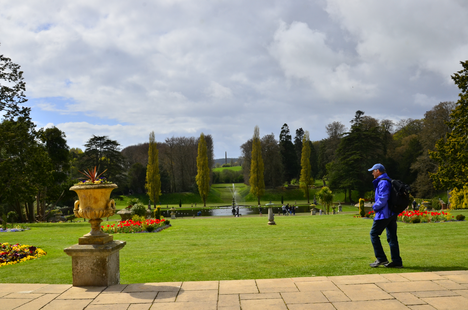 The view looking at the gardens in Bicton Park