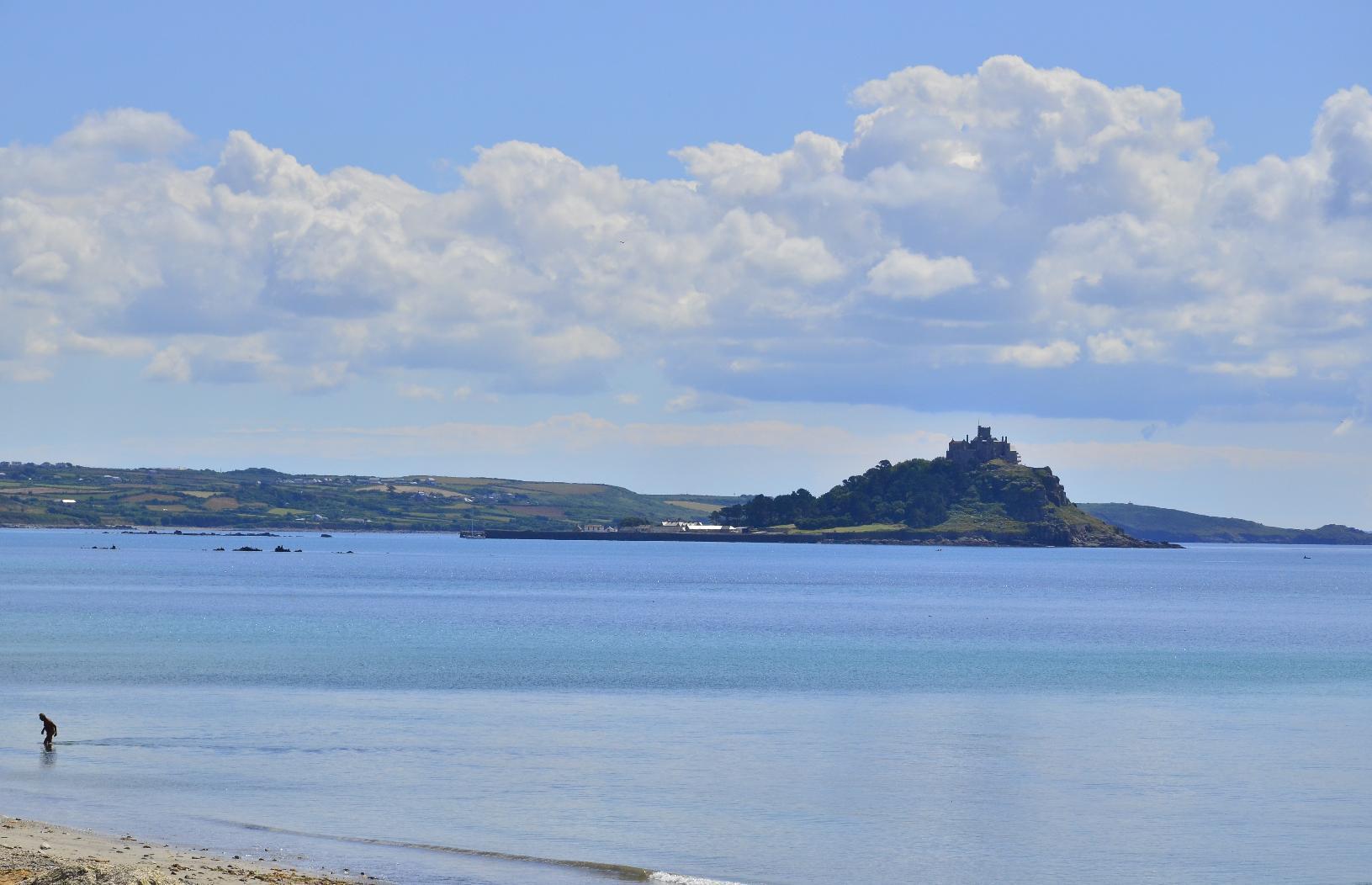 Looking east towards St Michael's Mount