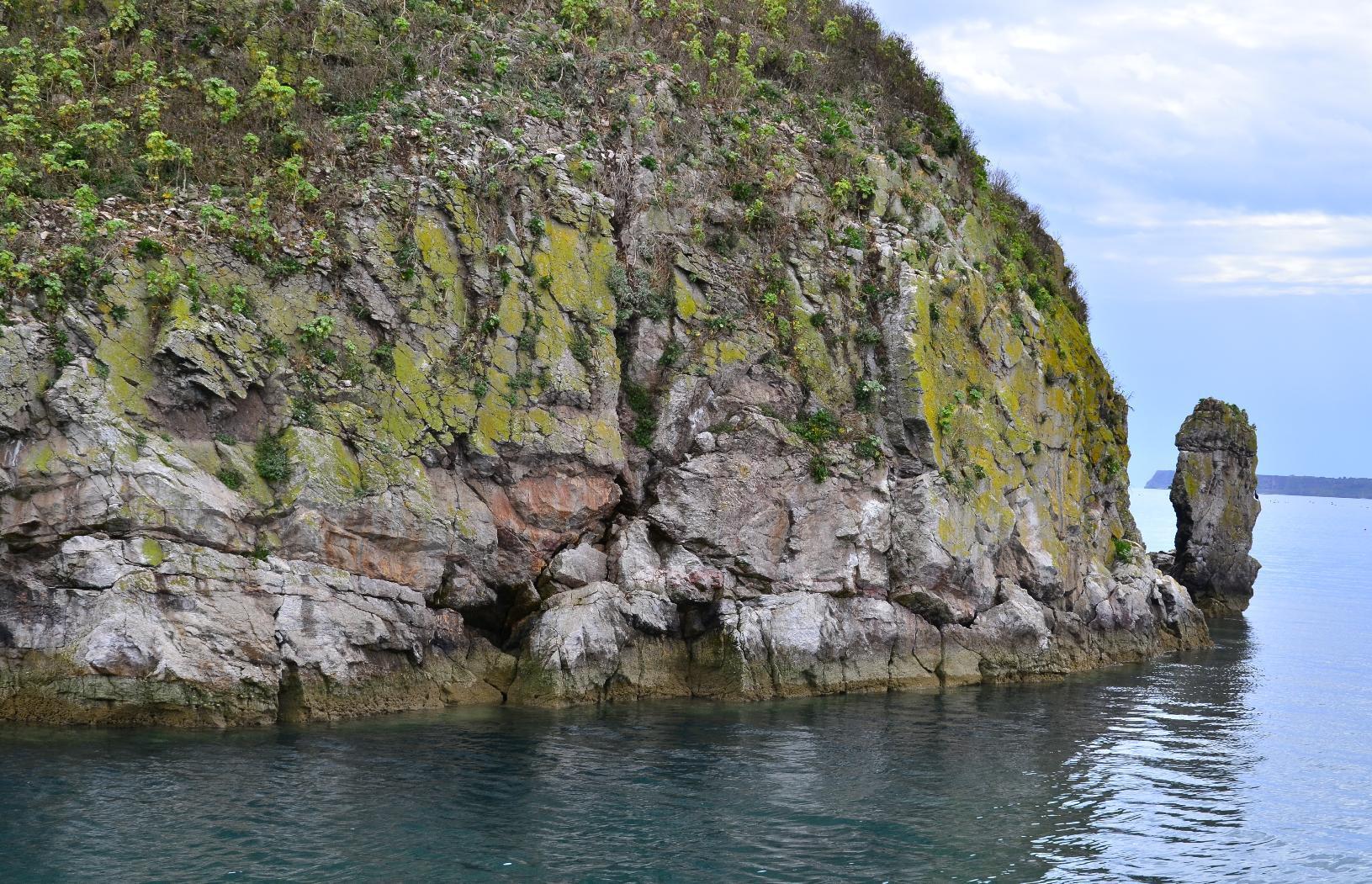 Limestone cliff edge