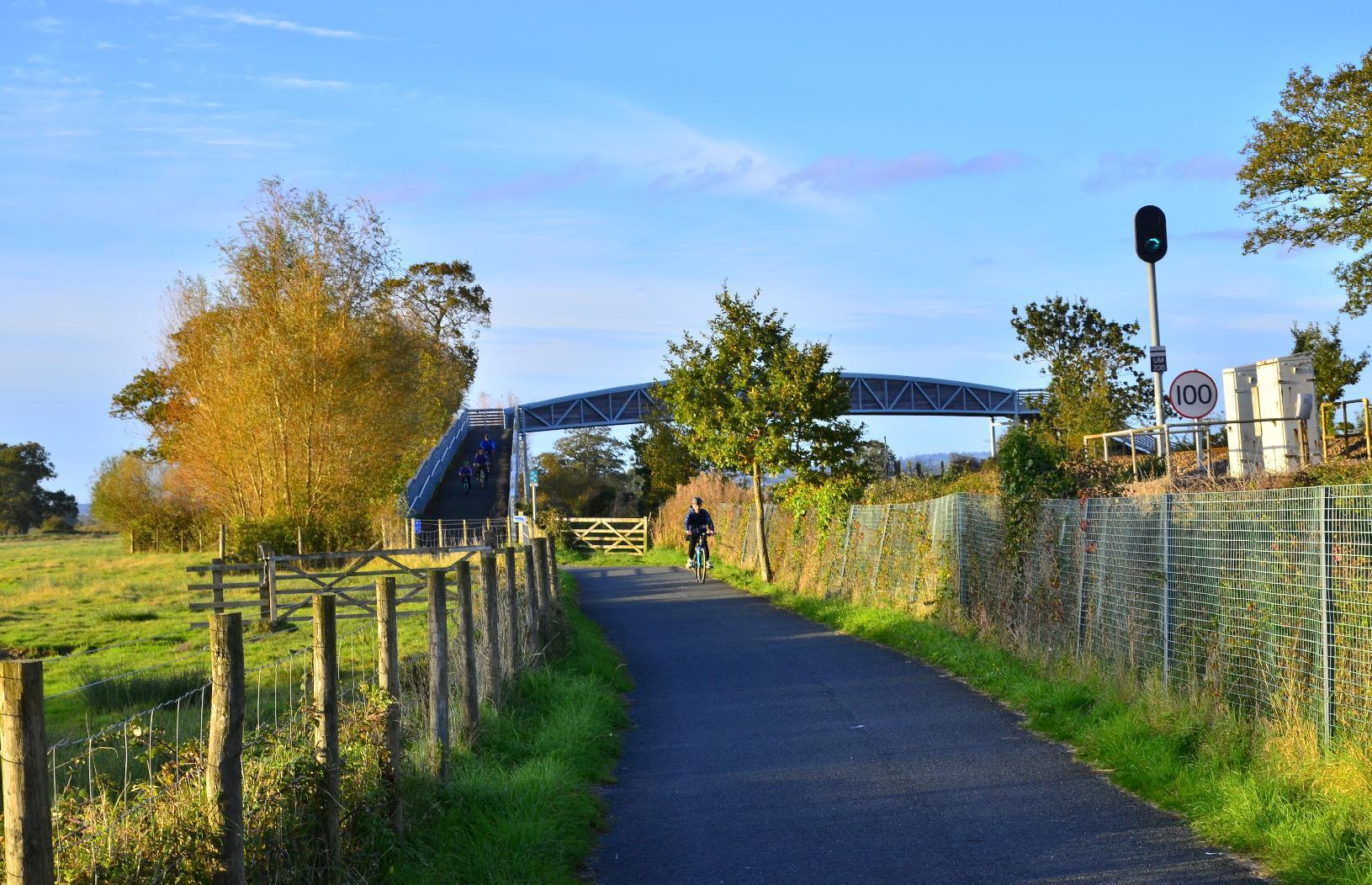 Bridge over a main railway line